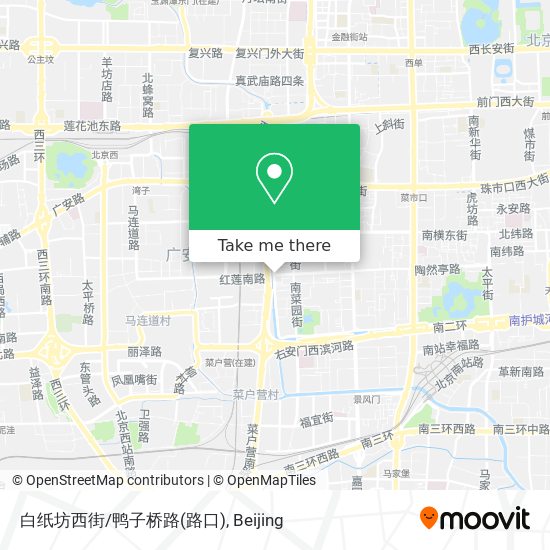 白纸坊西街/鸭子桥路(路口) map