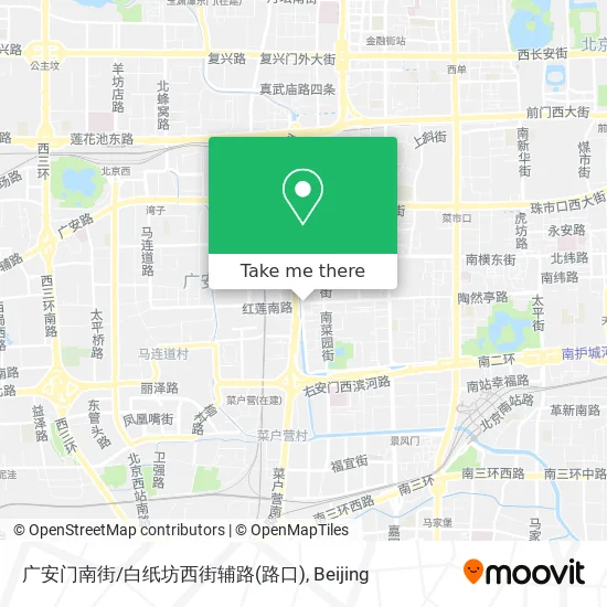 广安门南街/白纸坊西街辅路(路口) map