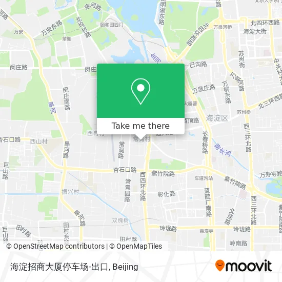 海淀招商大厦停车场-出口 map