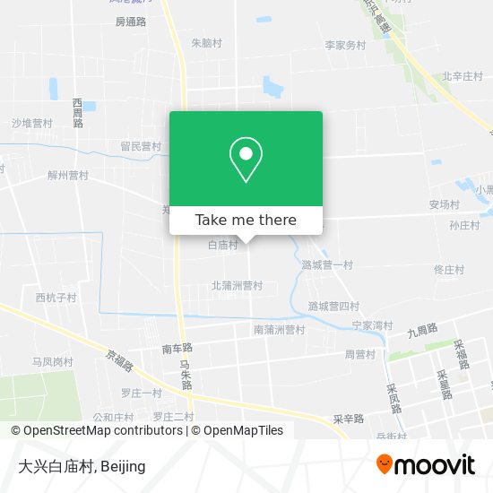 大兴白庙村 map