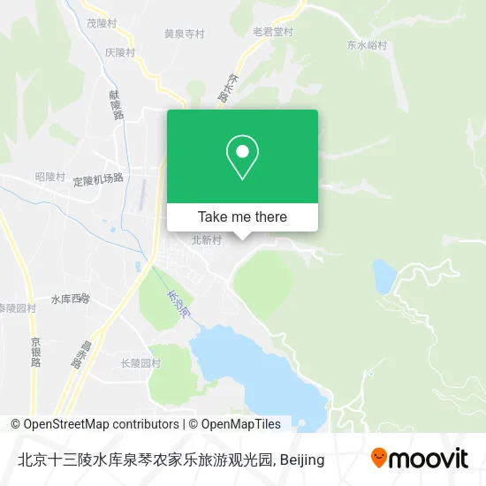 北京十三陵水库泉琴农家乐旅游观光园 map