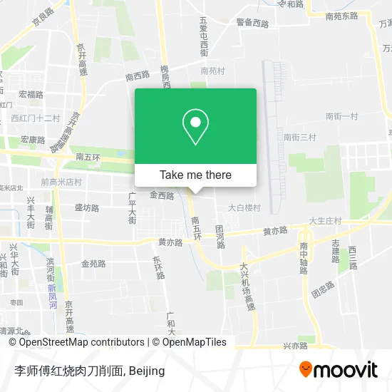李师傅红烧肉刀削面 map
