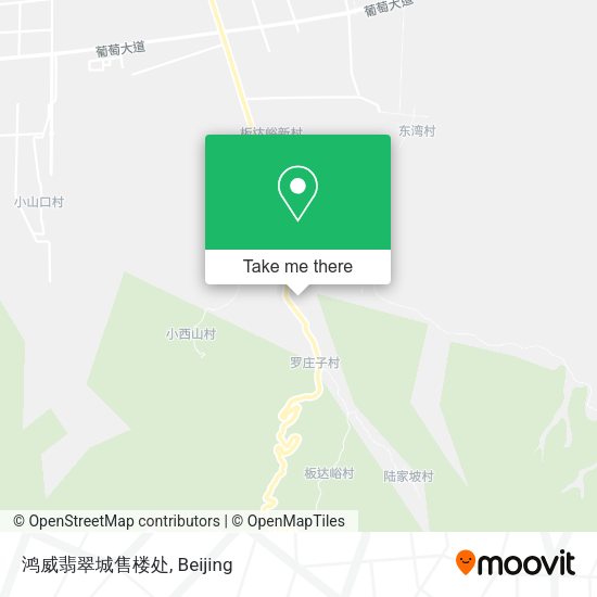 鸿威翡翠城售楼处 map