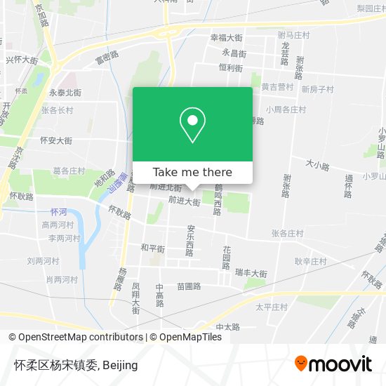 怀柔区杨宋镇委 map