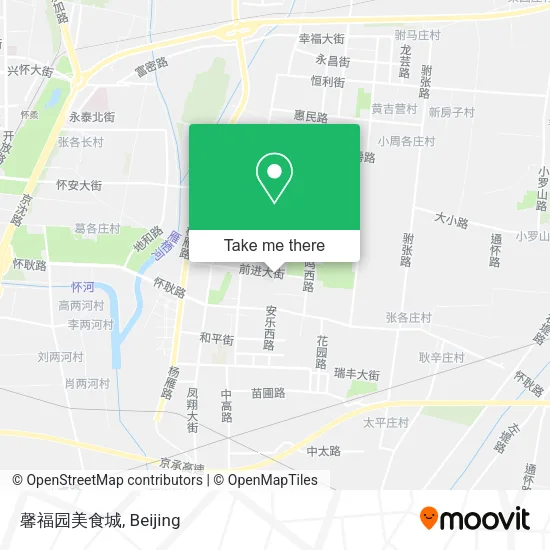 馨福园美食城 map