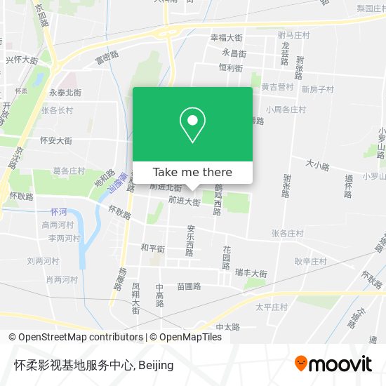怀柔影视基地服务中心 map