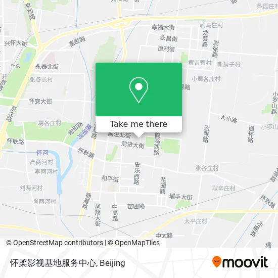 怀柔影视基地服务中心 map