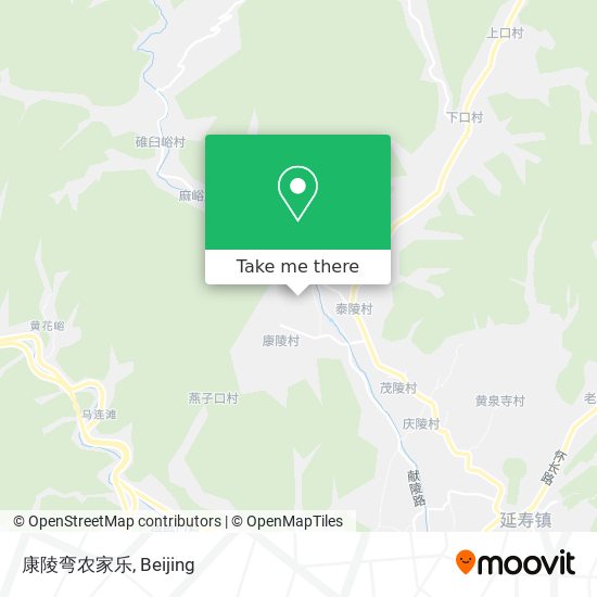 康陵弯农家乐 map