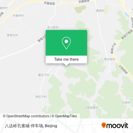 八达岭孔雀城-停车场 map