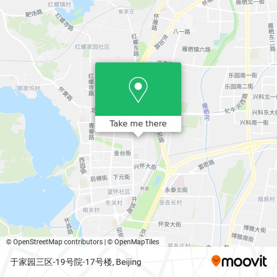 于家园三区-19号院-17号楼 map