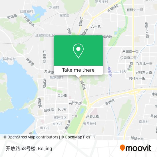 开放路58号楼 map