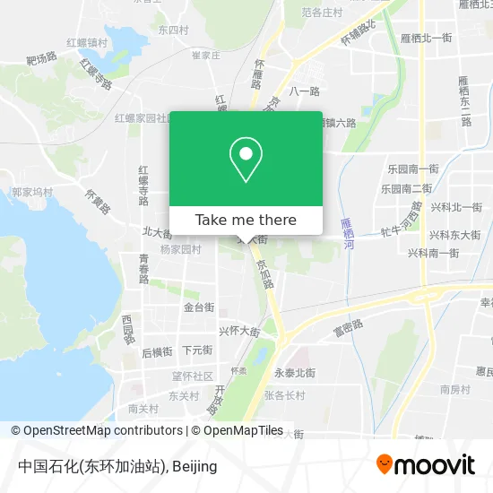 中国石化(东环加油站) map
