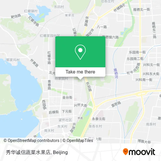 秀华诚信蔬菜水果店 map