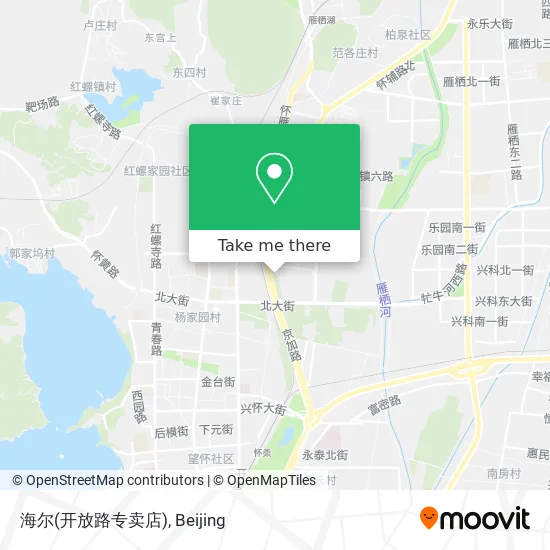 海尔(开放路专卖店) map