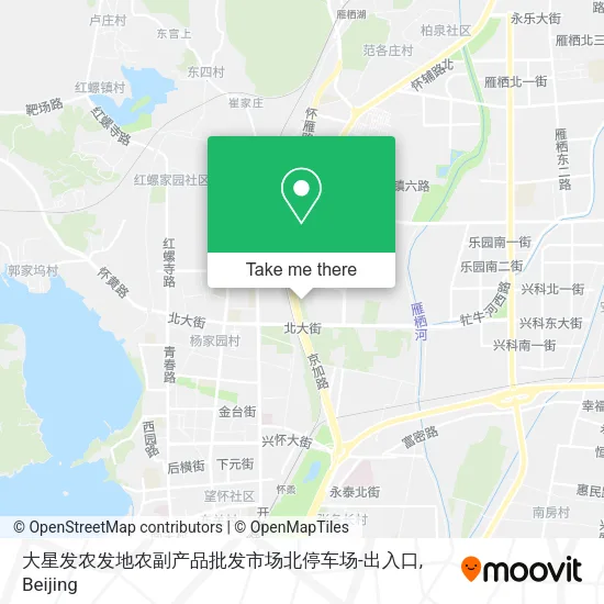 大星发农发地农副产品批发市场北停车场-出入口 map