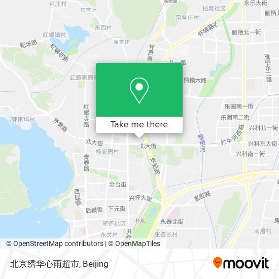 北京绣华心雨超市 map