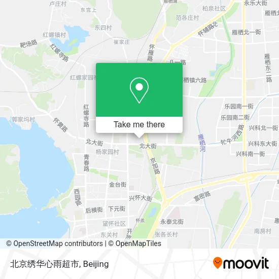 北京绣华心雨超市 map