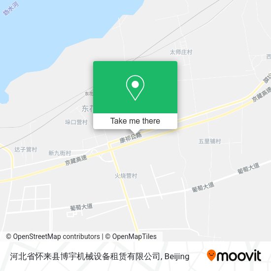 河北省怀来县博宇机械设备租赁有限公司 map