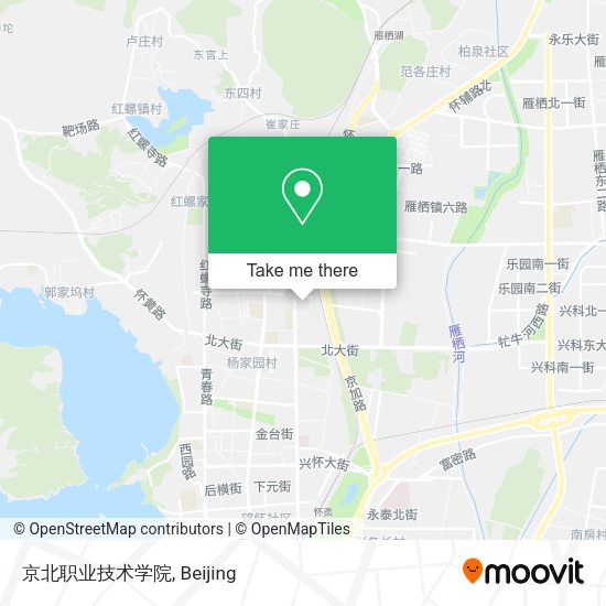 京北职业技术学院 map