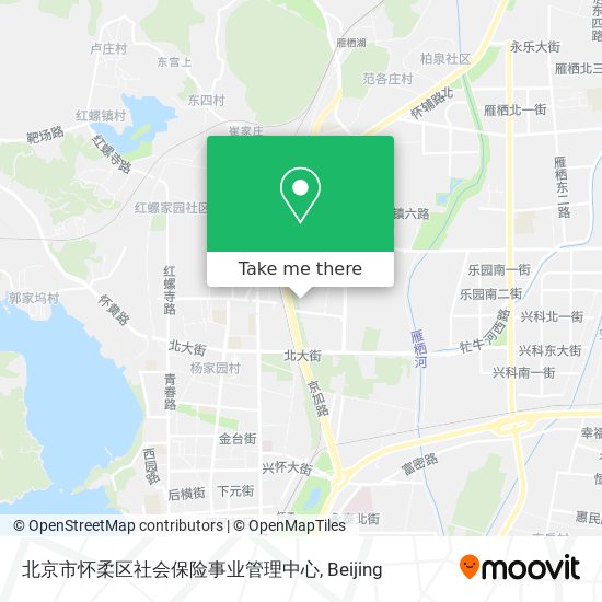 北京市怀柔区社会保险事业管理中心 map