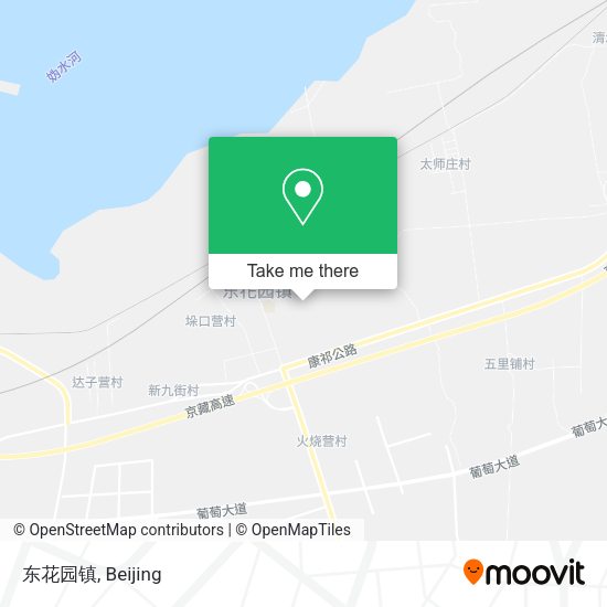 东花园镇 map