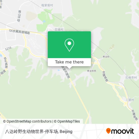八达岭野生动物世界-停车场 map