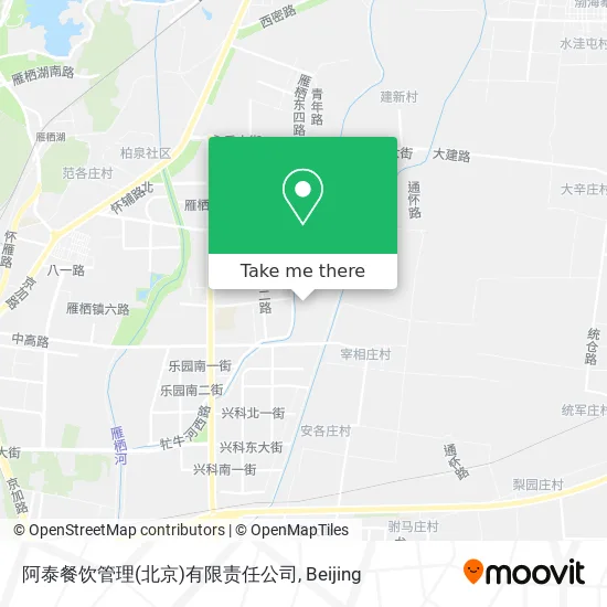 阿泰餐饮管理(北京)有限责任公司 map