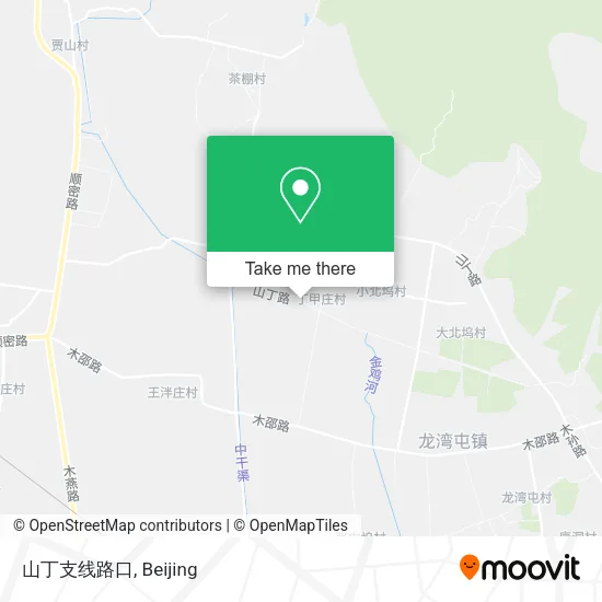 山丁支线路口 map
