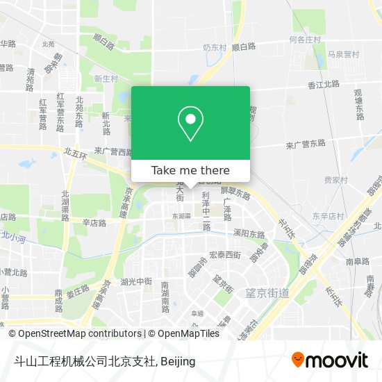斗山工程机械公司北京支社 map