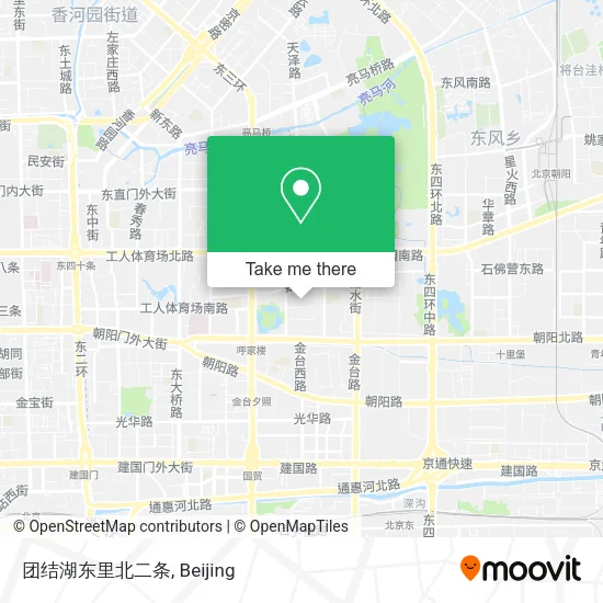 团结湖东里北二条 map