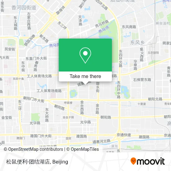 松鼠便利-团结湖店 map