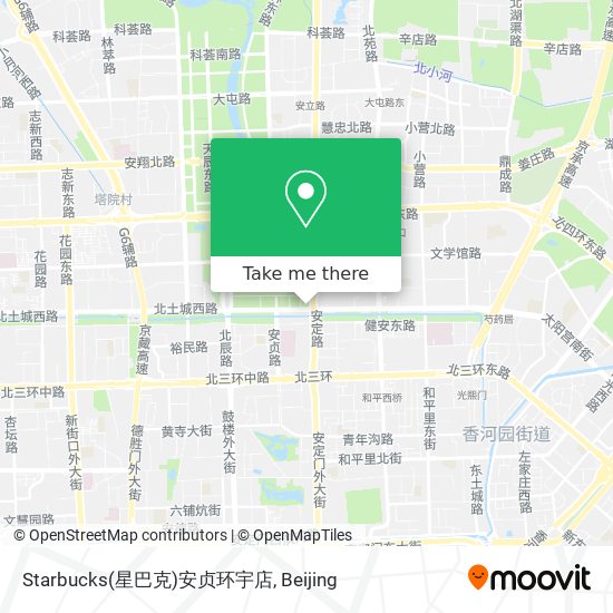 Starbucks(星巴克)安贞环宇店 map