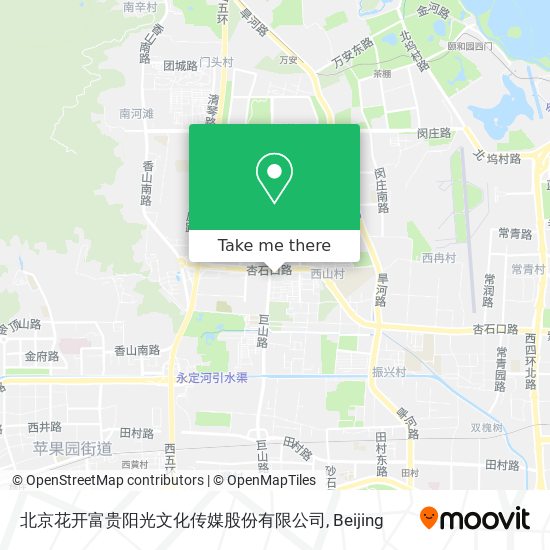 北京花开富贵阳光文化传媒股份有限公司 map