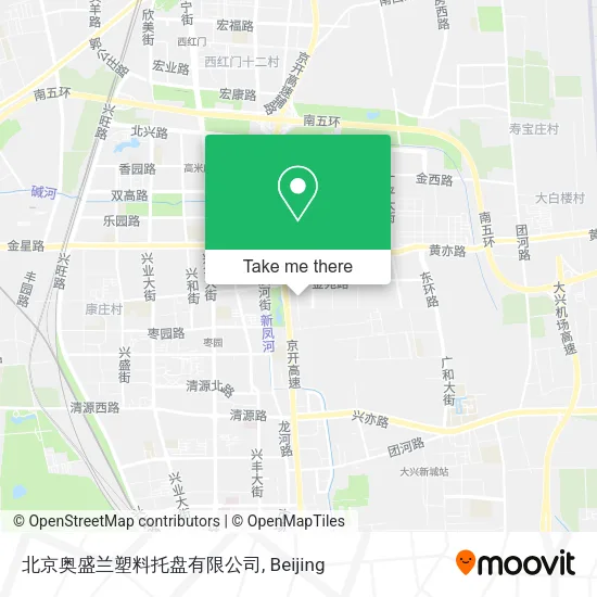 北京奥盛兰塑料托盘有限公司 map