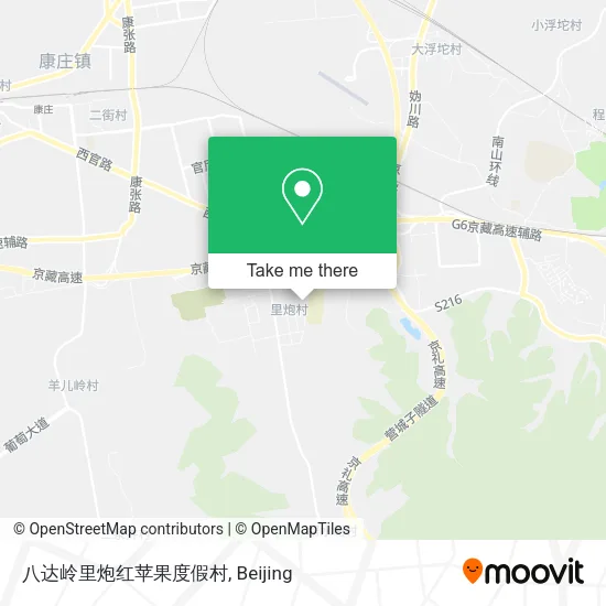 八达岭里炮红苹果度假村 map