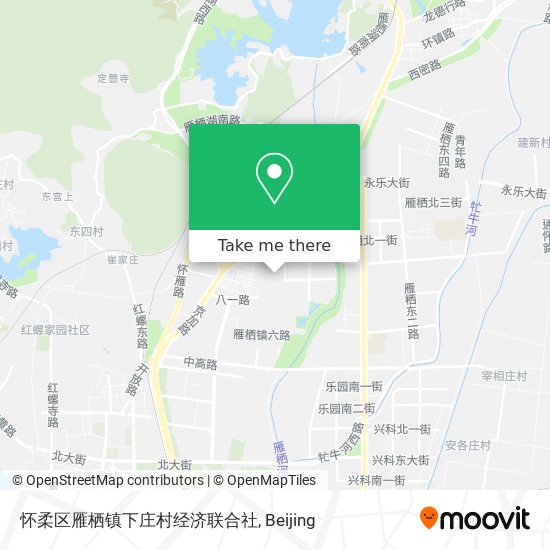 怀柔区雁栖镇下庄村经济联合社 map