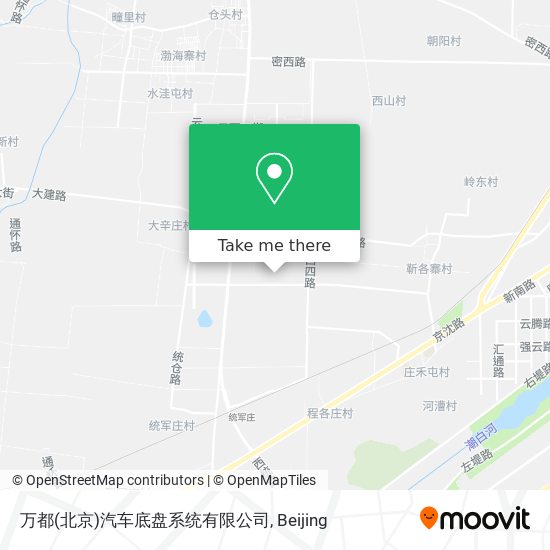 万都(北京)汽车底盘系统有限公司 map