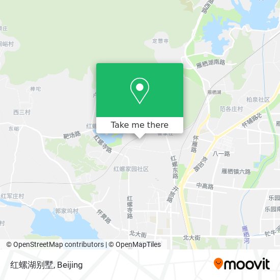 红螺湖别墅 map