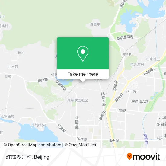 红螺湖别墅 map