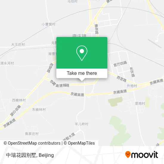 中瑞花园别墅 map