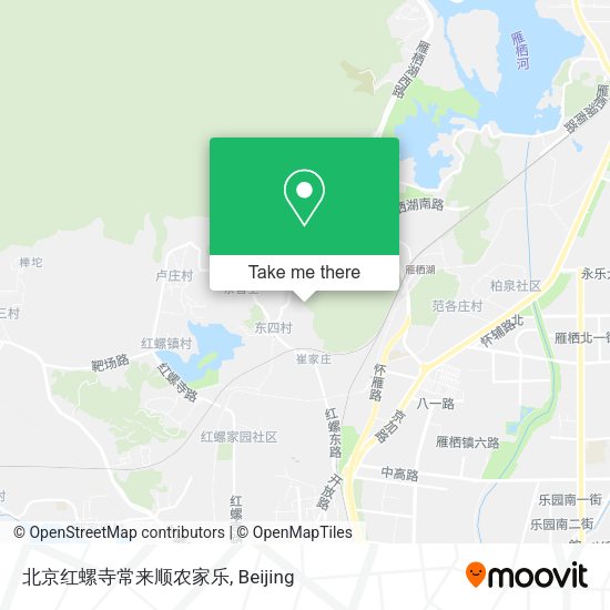 北京红螺寺常来顺农家乐 map