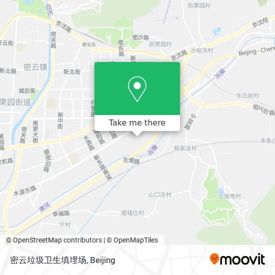 密云垃圾卫生填埋场 map