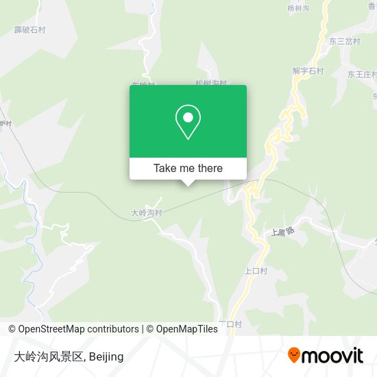 大岭沟风景区 map