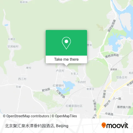 北京聚汇泉水潭垂钓园酒店 map