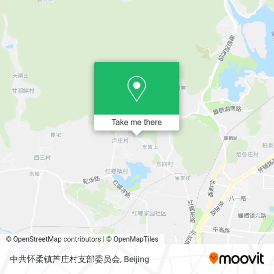 中共怀柔镇芦庄村支部委员会 map