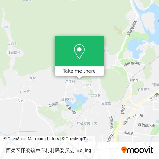 怀柔区怀柔镇卢庄村村民委员会 map