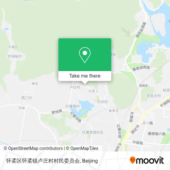 怀柔区怀柔镇卢庄村村民委员会 map