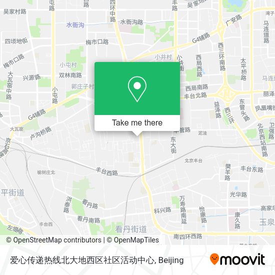 爱心传递热线北大地西区社区活动中心 map