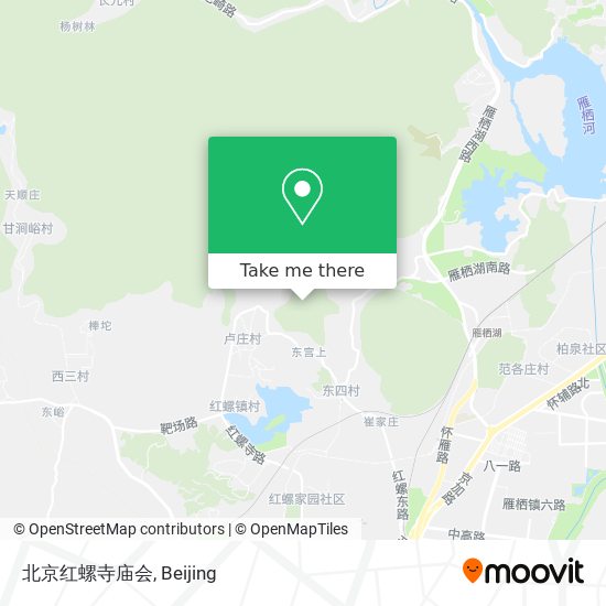 北京红螺寺庙会 map
