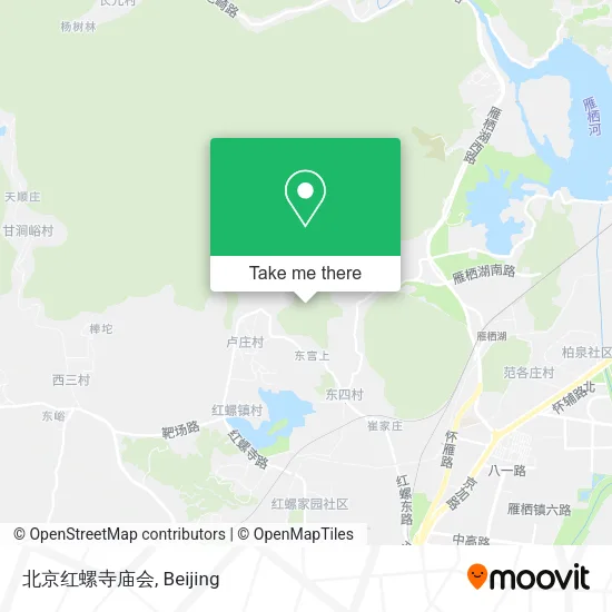 北京红螺寺庙会 map